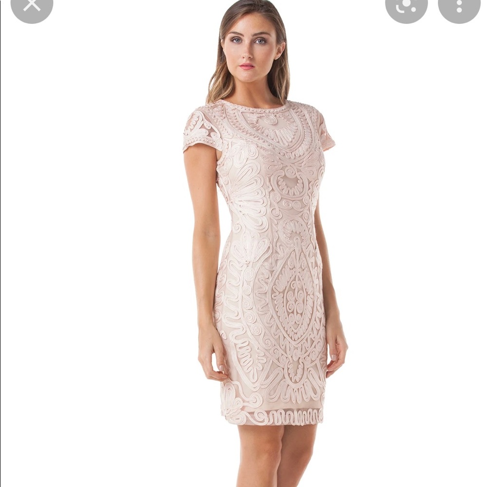 JS COLLECTION NEVER WORN BLUSH MINI DRESS**
